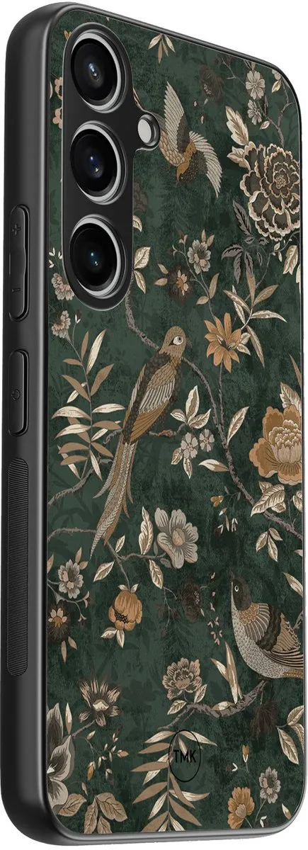 Casevibes Samsung Galaxy A35 Hoesje - Groen - Vogelprint - S/A35/B/009