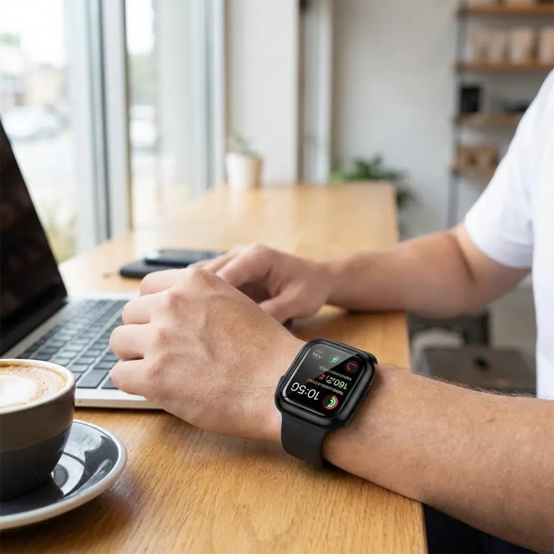 NUVEX Smartwatch Screenprotector 41mm - 4 Stuks - Zwart