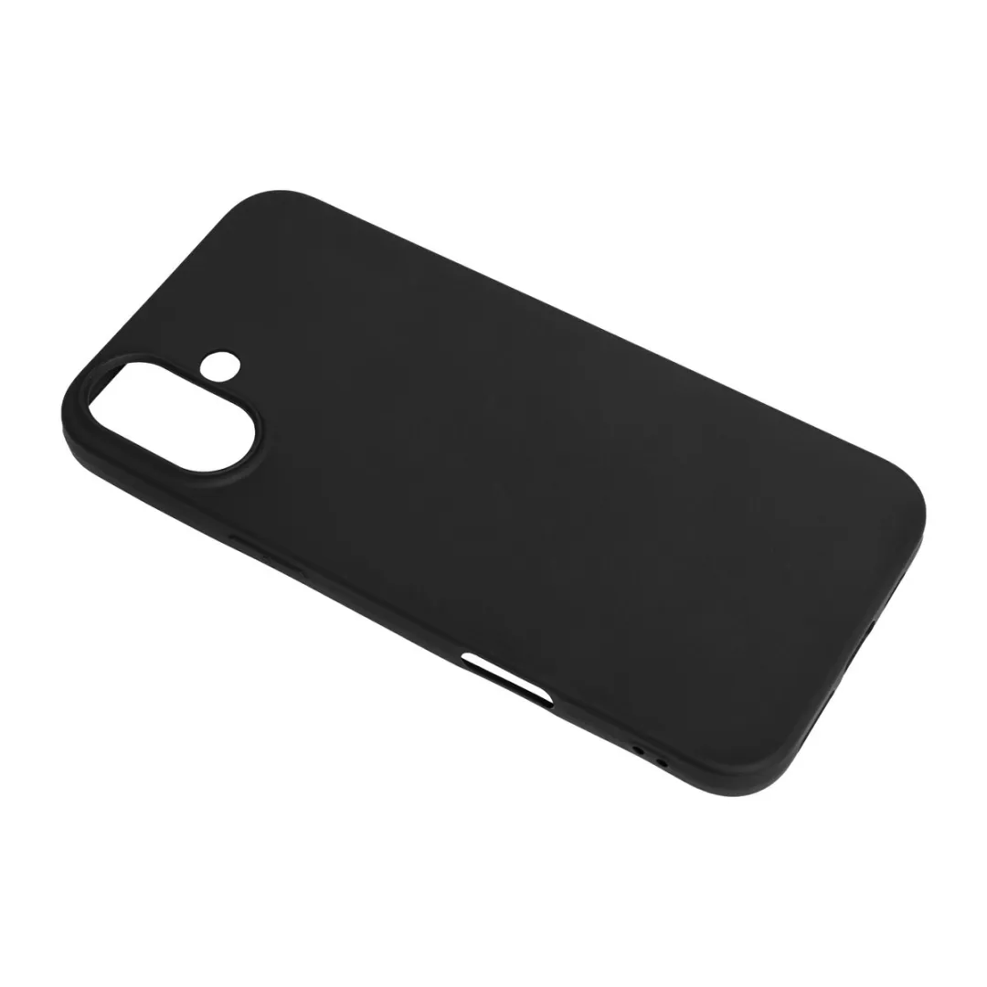 BMAX Siliconen Hoesje iPhone 16 Plus - Zwart