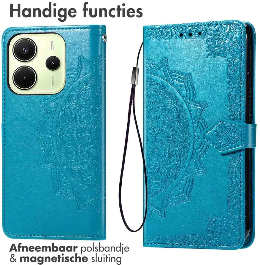 Imoshion Hoesje Xiaomi Redmi Note 14 4G - Turquoise - 3 Pasjes