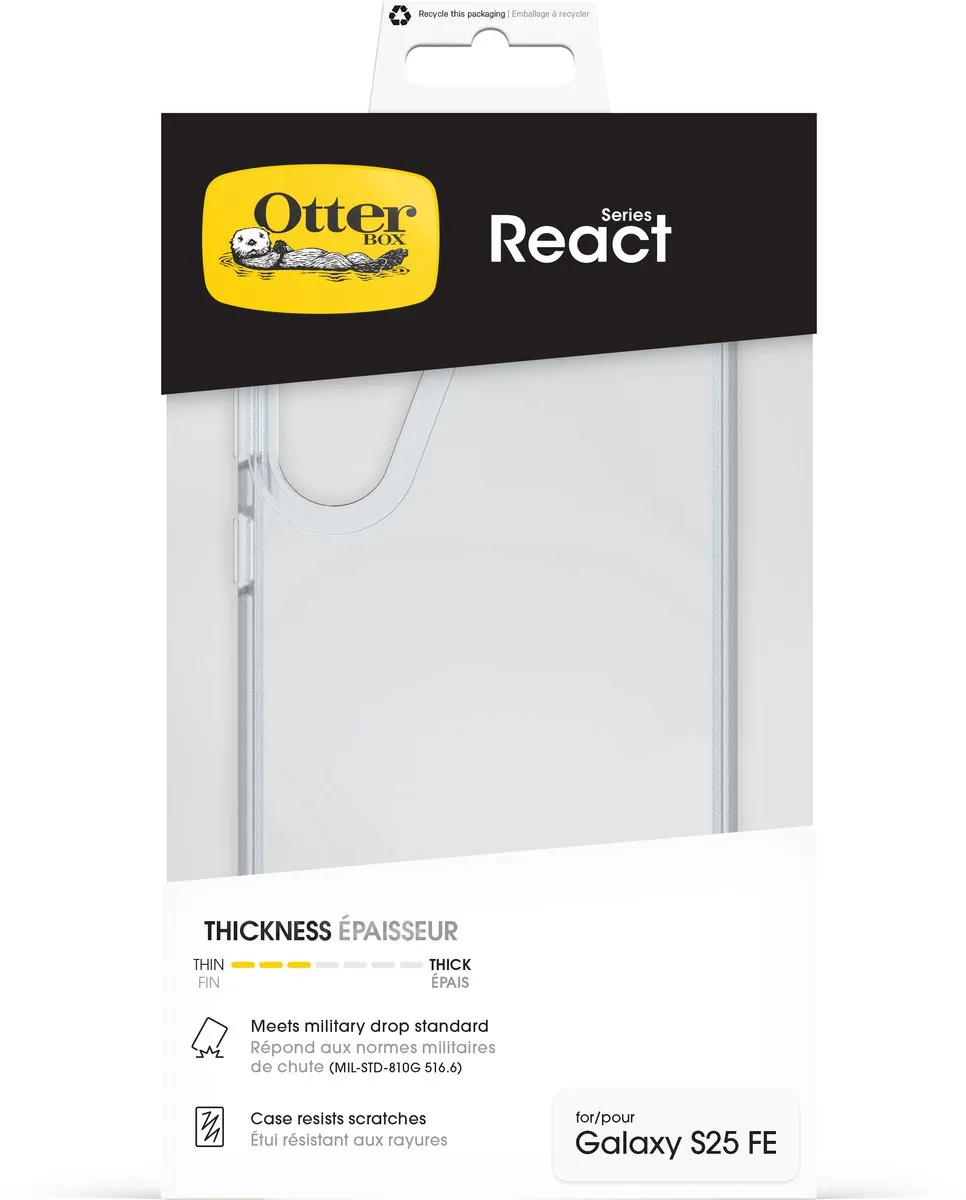 OtterBox React Case Samsung Galaxy S25 FE 77-99273 - Transparant