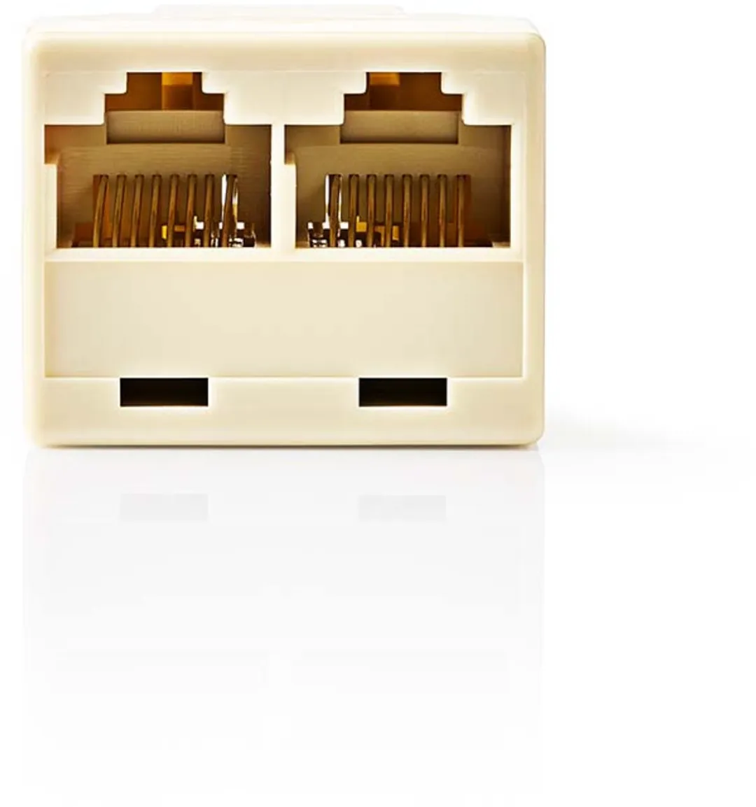 Nedis CTGB90991IY Telecom-Netwerksplitter - Verguld - Ivoor