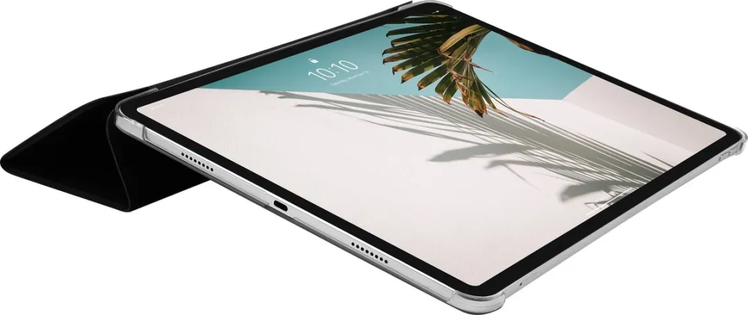 Macally BSTANDA6L-B beschermhoes met standaard-functie voor 13-inch iPad Air (M4/2026, M3/2025, M2/2024) - Compatibel met Apple Pencil - Zwart