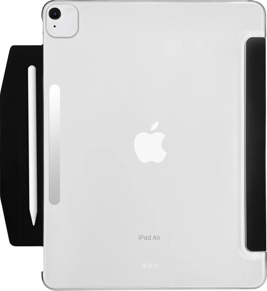 Macally BSTANDA6L-B beschermhoes met standaard-functie voor 13-inch iPad Air (M4/2026, M3/2025, M2/2024) - Compatibel met Apple Pencil - Zwart