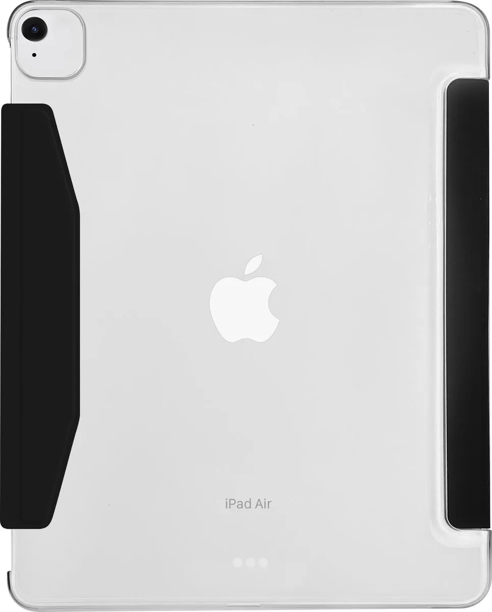 Macally BSTANDA6L-B beschermhoes met standaard-functie voor 13-inch iPad Air (M4/2026, M3/2025, M2/2024) - Compatibel met Apple Pencil - Zwart