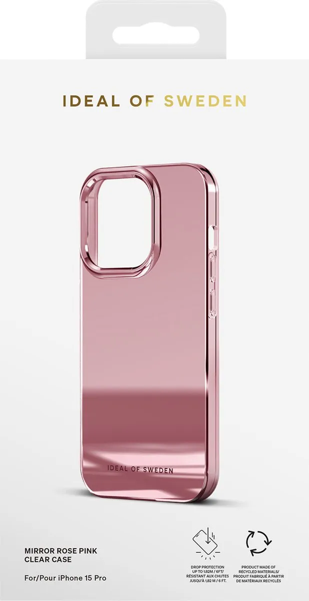 iDeal of Sweden iPhone 15 Pro Mirror Case Roze - IDCLC-I2361P-482 - afbeelding 4 van 6