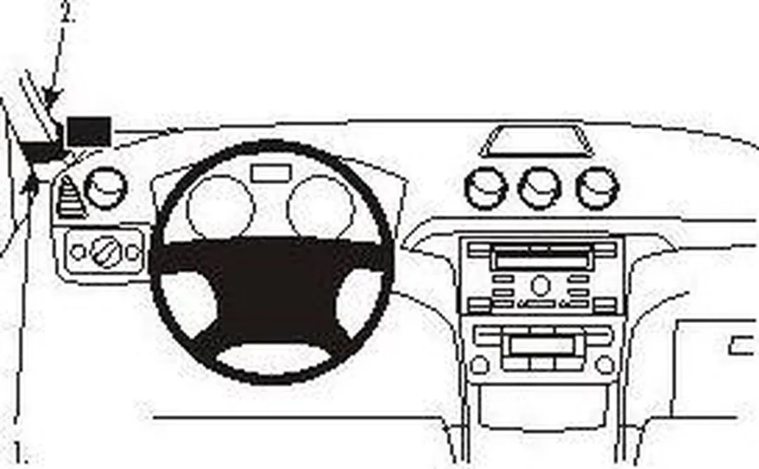 Brodit ProClip Houder Ford Galaxy 2007-2014 - Zwart - 803908 - afbeelding 6 van 6