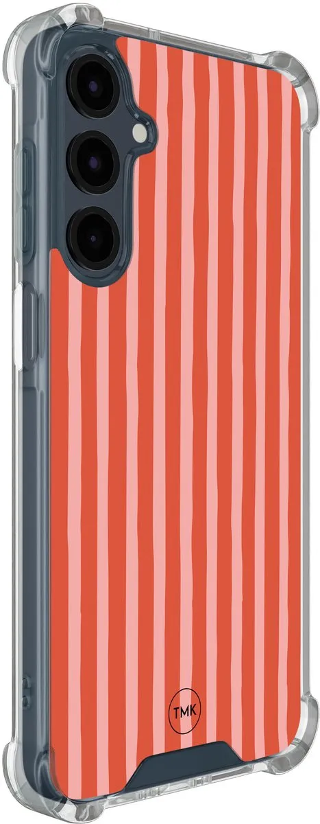 Casevibes Shockproof Hoesje Samsung Galaxy A16 S/A16/S/003 - Streepjes - Transparant