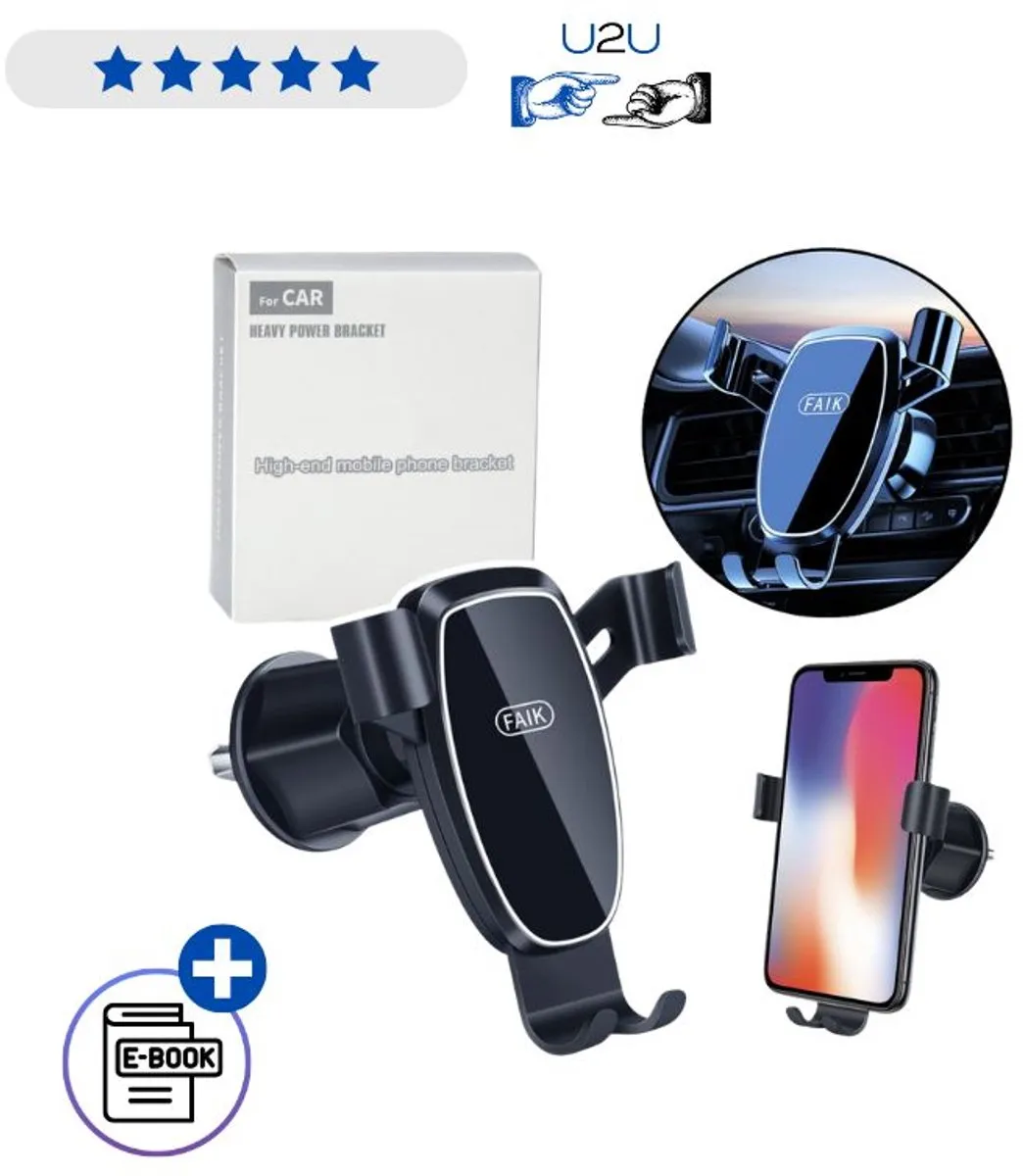 Lean Toys Gravity Auto Telefoonhouder 360°