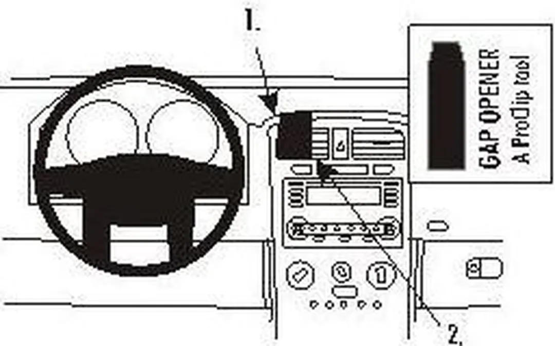 Brodit ProClip 853458 Houder Chevrolet Equinox 2005-2009