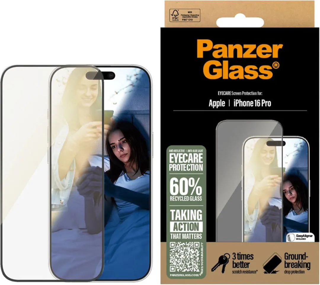 PanzerGlass EyeCare Screen Protector iPhone 16 Pro