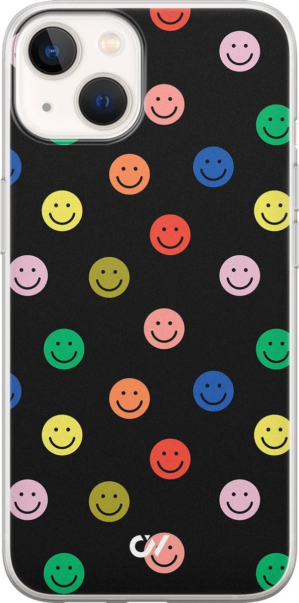 Casevibes Hoesje iPhone 13 Retro Smileys