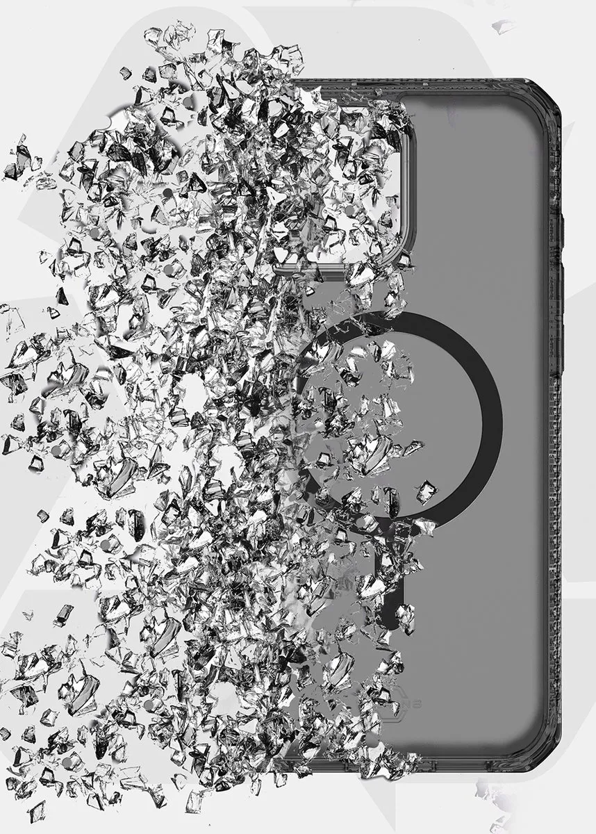 Itskins Hybrid R Vapor Hoes iPhone 16 Pro Max - Grijs/Transparant - afbeelding 6 van 6