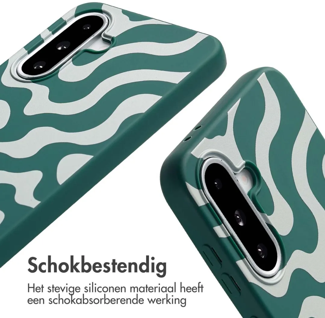 Imoshion Hoesje Samsung Galaxy A36/A56 - Siliconen Petrol Green Groovy - afbeelding 3 van 4