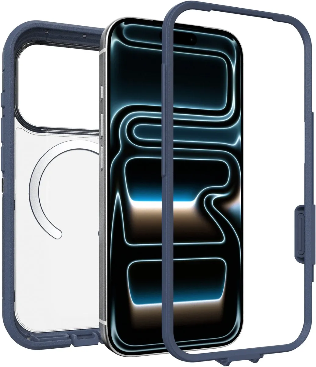 OtterBox Defender Pro 77-98514 iPhone 17 Pro Hoesje - Blauw/Transparant