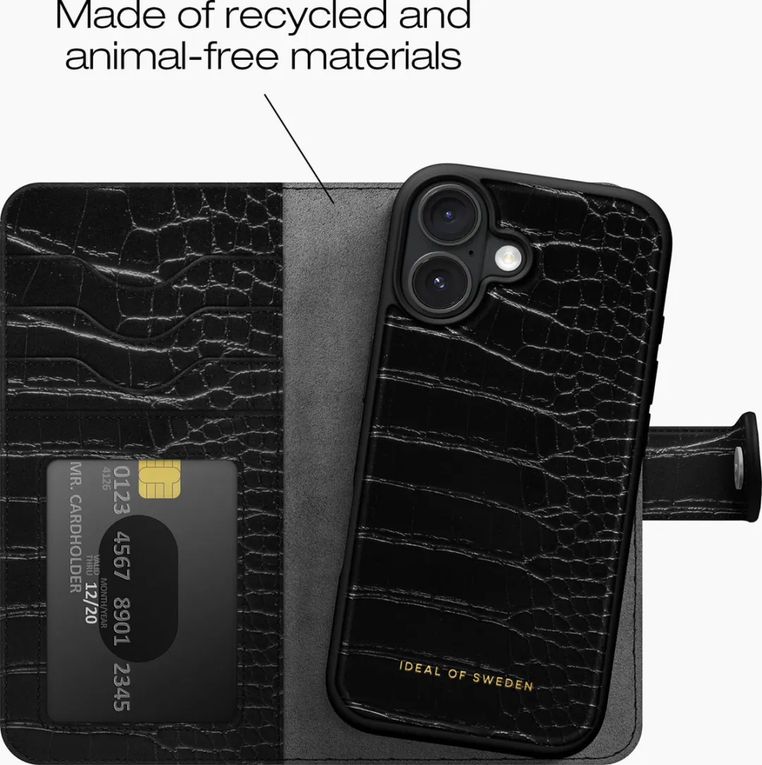 iDeal of Sweden Magnet Wallet+ IDMWP-I2461-334 - iPhone 16 - Zwart