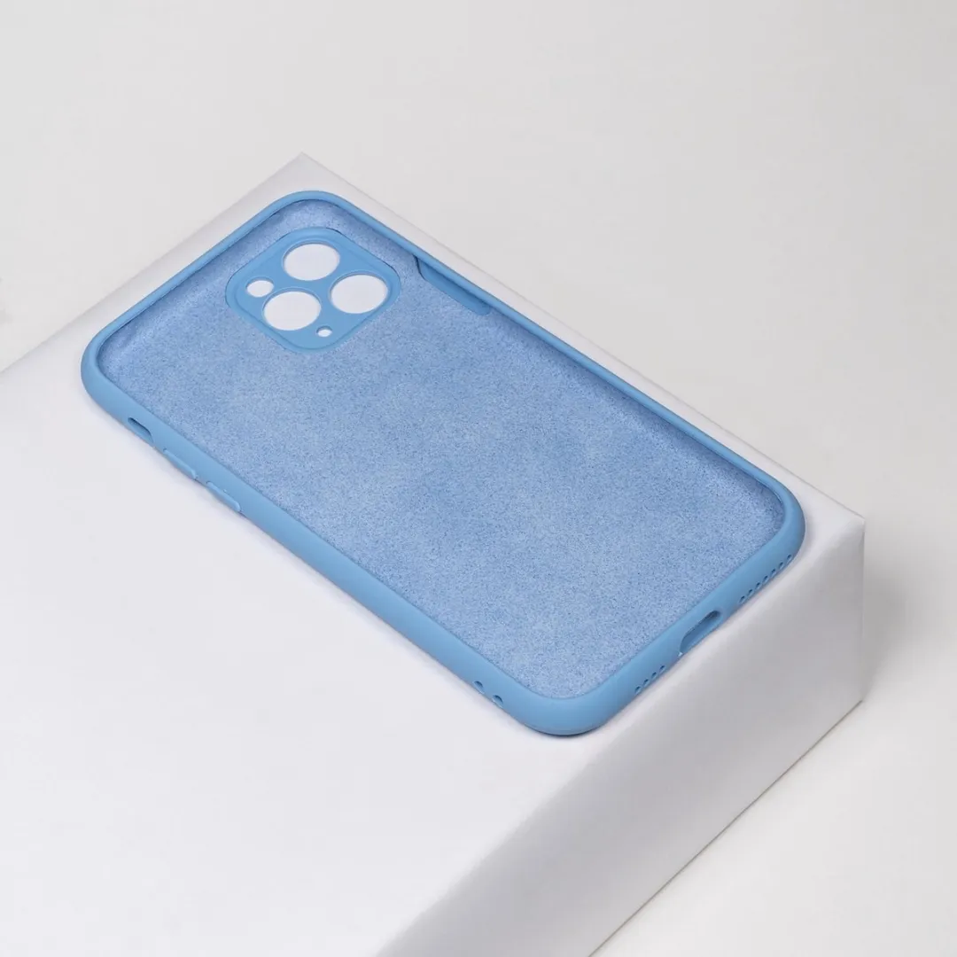 BMAX Siliconen Hoesje iPhone 11 Pro Max - Lichtblauw
