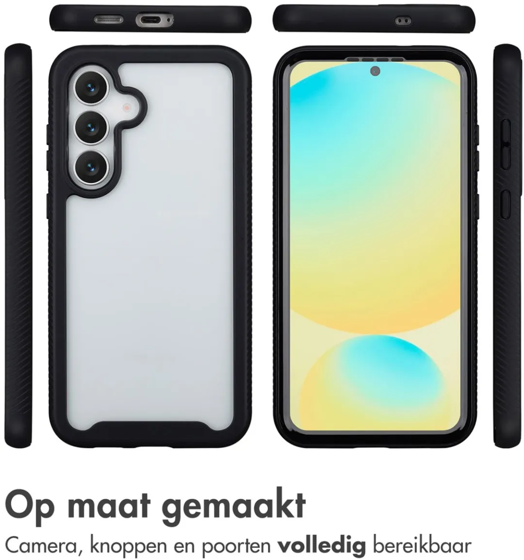 Imoshion Hoesje Samsung Galaxy S25 FE - 360° Beschermend - Zwart