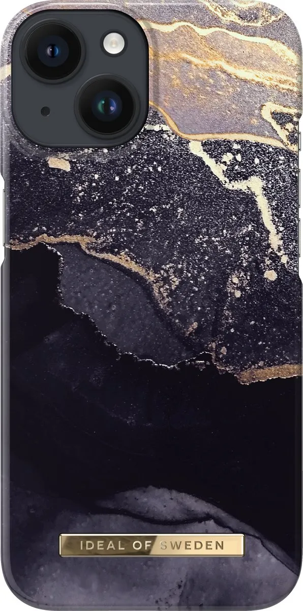 iDeal of Sweden iPhone 14 Hoesje Golden Twilight Marble mpn-7340205165986