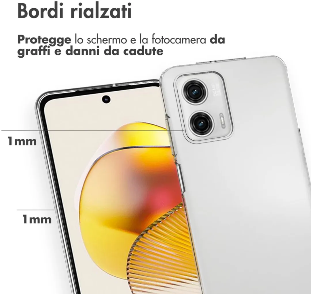 Accezz Hoesje Motorola Moto G73 - Transparant