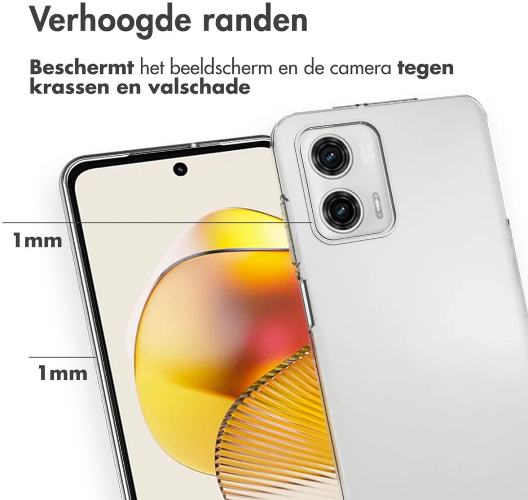 Accezz Hoesje Motorola Moto G73 - Transparant