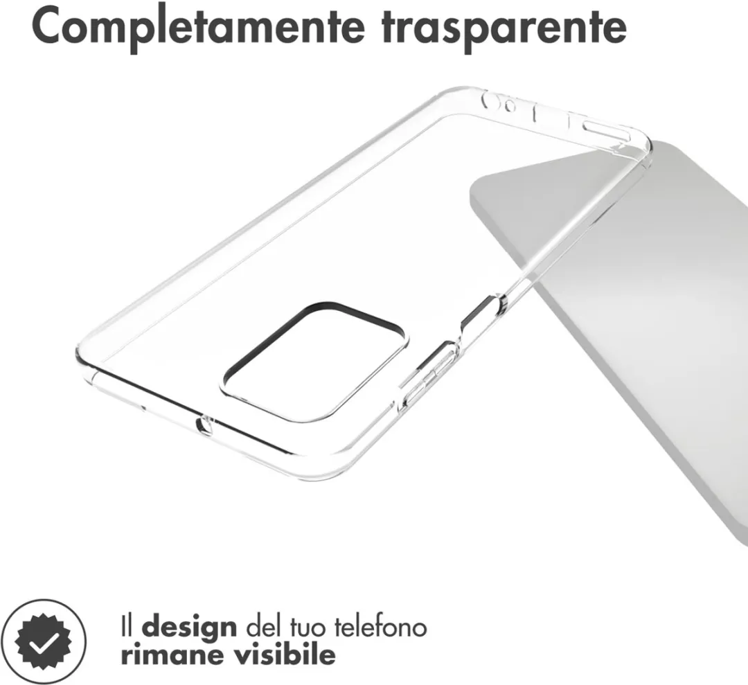 Accezz Hoesje Motorola Moto G73 - Transparant - afbeelding 6 van 6