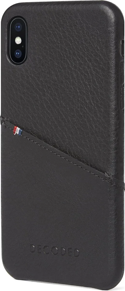 Decoded D7IPOXBC3BK Back Cover iPhone Xs/X - Zwart - afbeelding 6 van 6