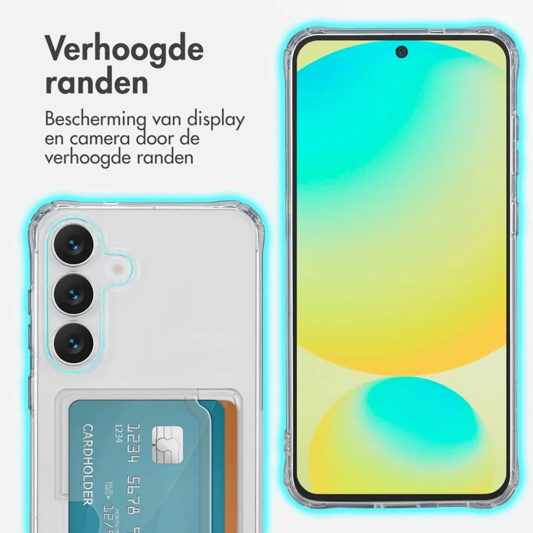 Imoshion Hoesje Samsung Galaxy S25 FE - 2 Pasjes - Transparant