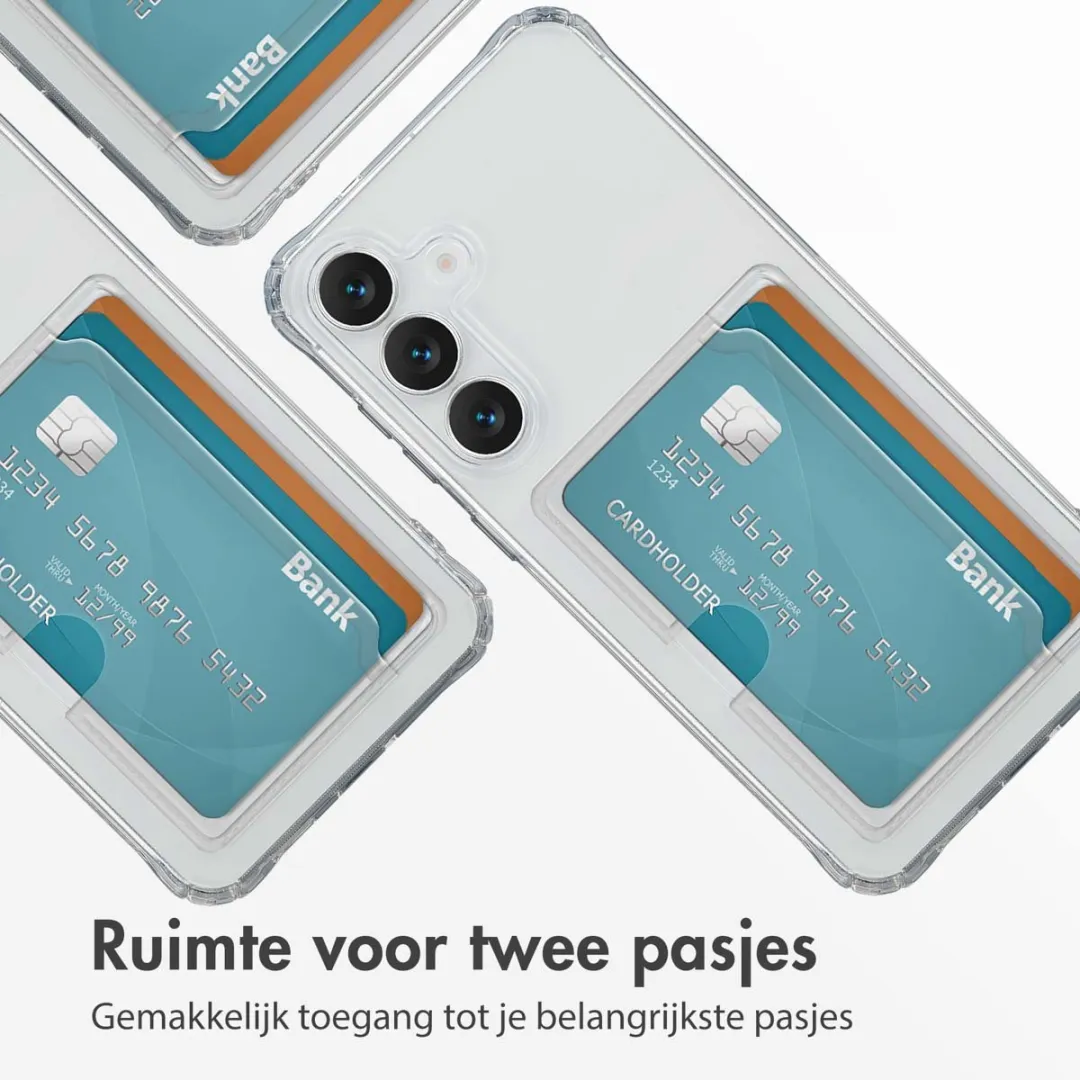 Imoshion Hoesje Samsung Galaxy S25 FE - 2 Pasjes - Transparant
