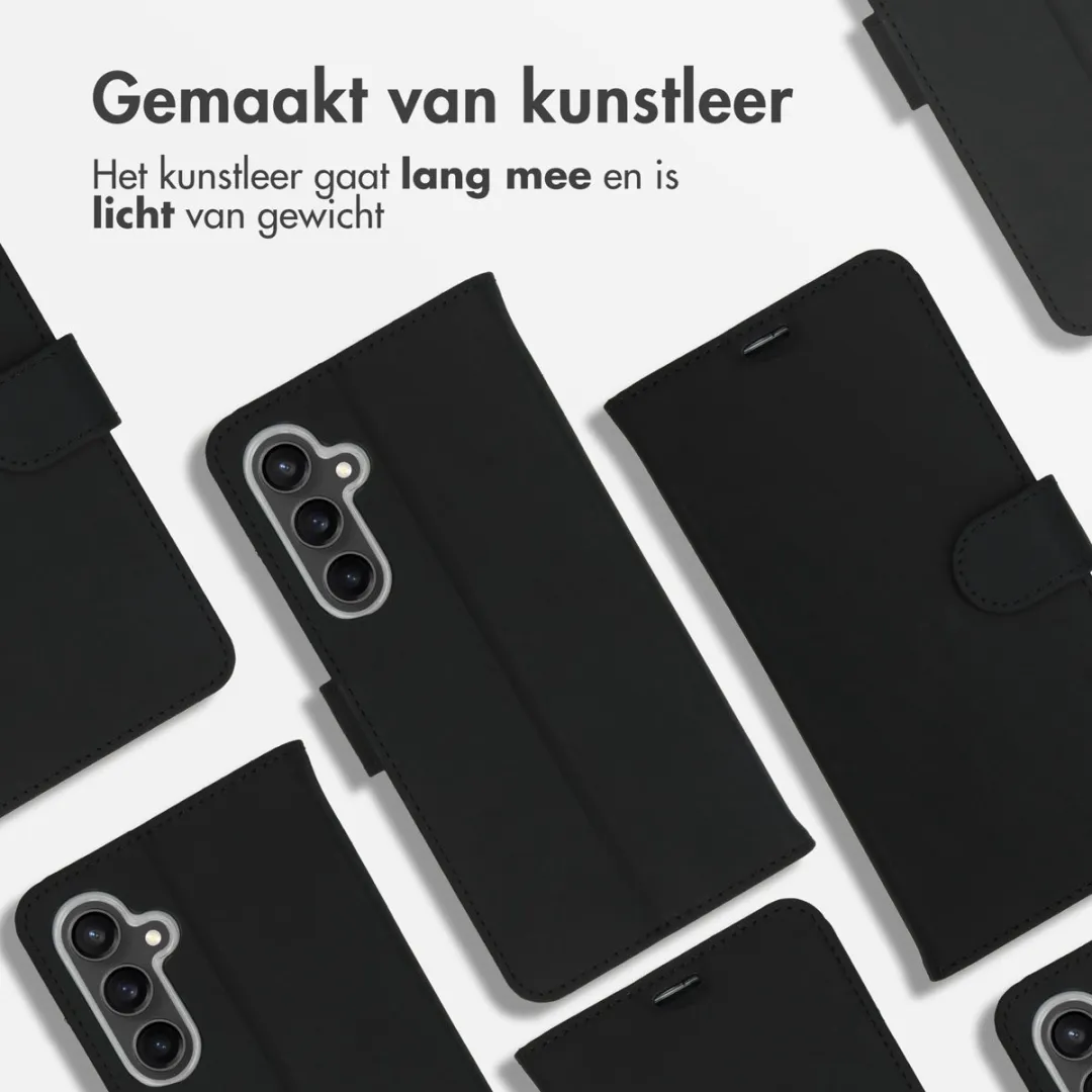 Accezz Hoesje Samsung Galaxy S23 FE Wallet Softcase - 3 Pasjes - Zwart
