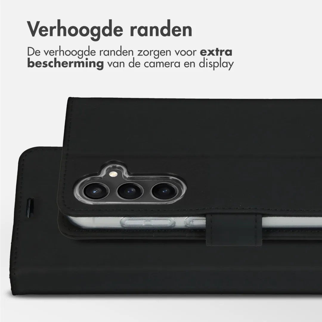Accezz Hoesje Samsung Galaxy S23 FE Wallet Softcase - 3 Pasjes - Zwart