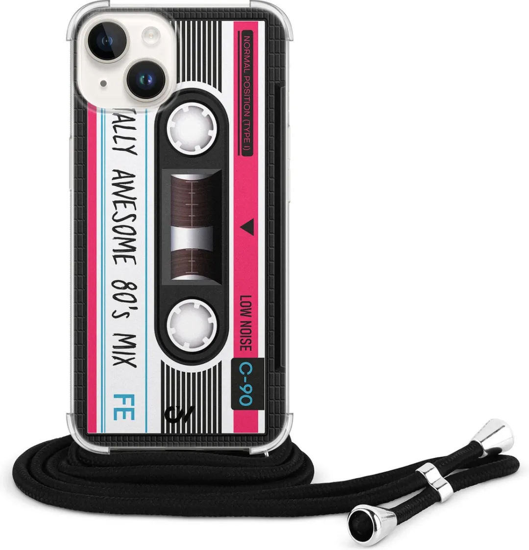 Casevibes Telefoonhoesje iPhone 14 Cassette Grijs C/14/UV/009