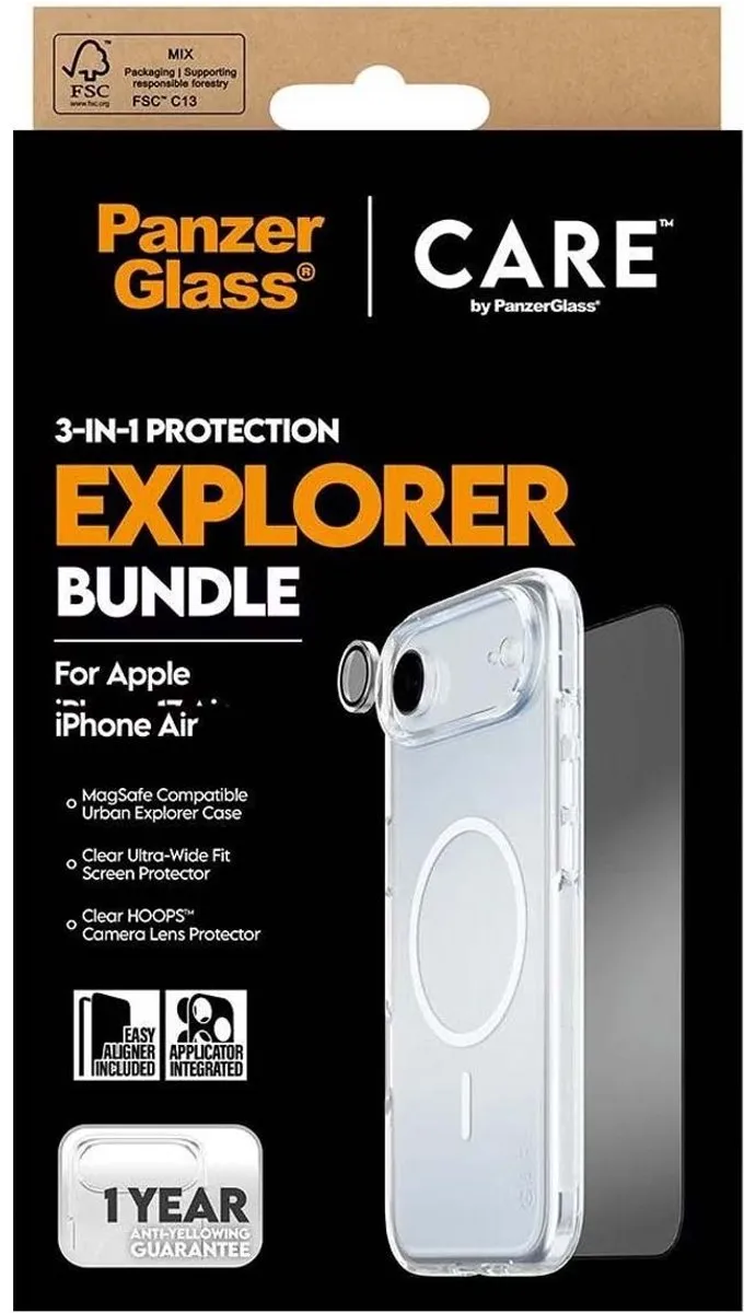 PanzerGlass CR66372 Beschermset iPhone Air - Transparant