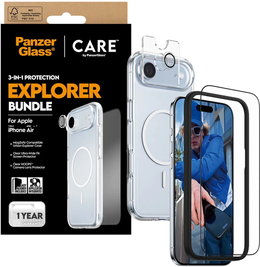 PanzerGlass CR66372 Beschermset iPhone Air - Transparant