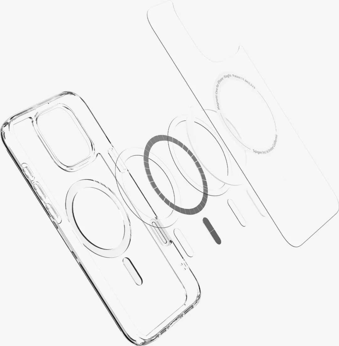 Spigen Ultra Hybrid T MagFit Hoesje iPhone 16 Pro Max - Grijs