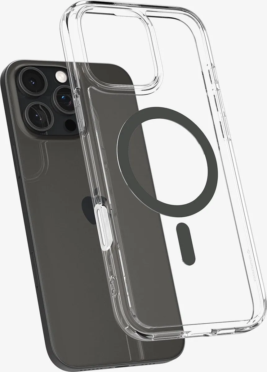 Spigen Ultra Hybrid T MagFit Hoesje iPhone 16 Pro Max - Grijs - afbeelding 6 van 6