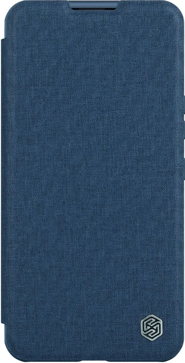 Nillkin Qin Cloth Pro Case iPhone 14 Plus - Blauw - afbeelding 3 van 6