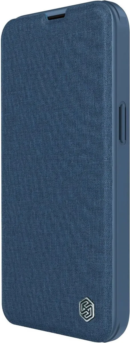 Nillkin Qin Cloth Pro Case iPhone 14 Plus - Blauw - afbeelding 6 van 6