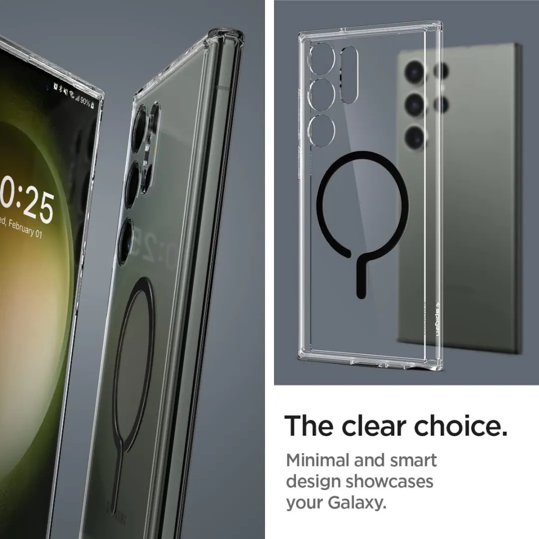 Spigen Ultra Hybrid Metal Ring MagFit ACS05621 Hoesje - Zwart - afbeelding 6 van 6