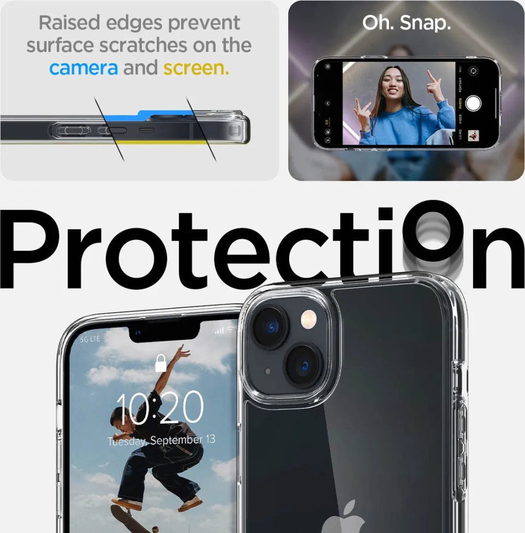 Spigen Ultra Hybrid Case iPhone 14 - Transparant - ACS05040 - afbeelding 6 van 6