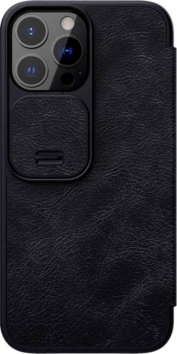 Nillkin Qin Pro CamShield Book Case - iPhone 13 Pro - Zwart