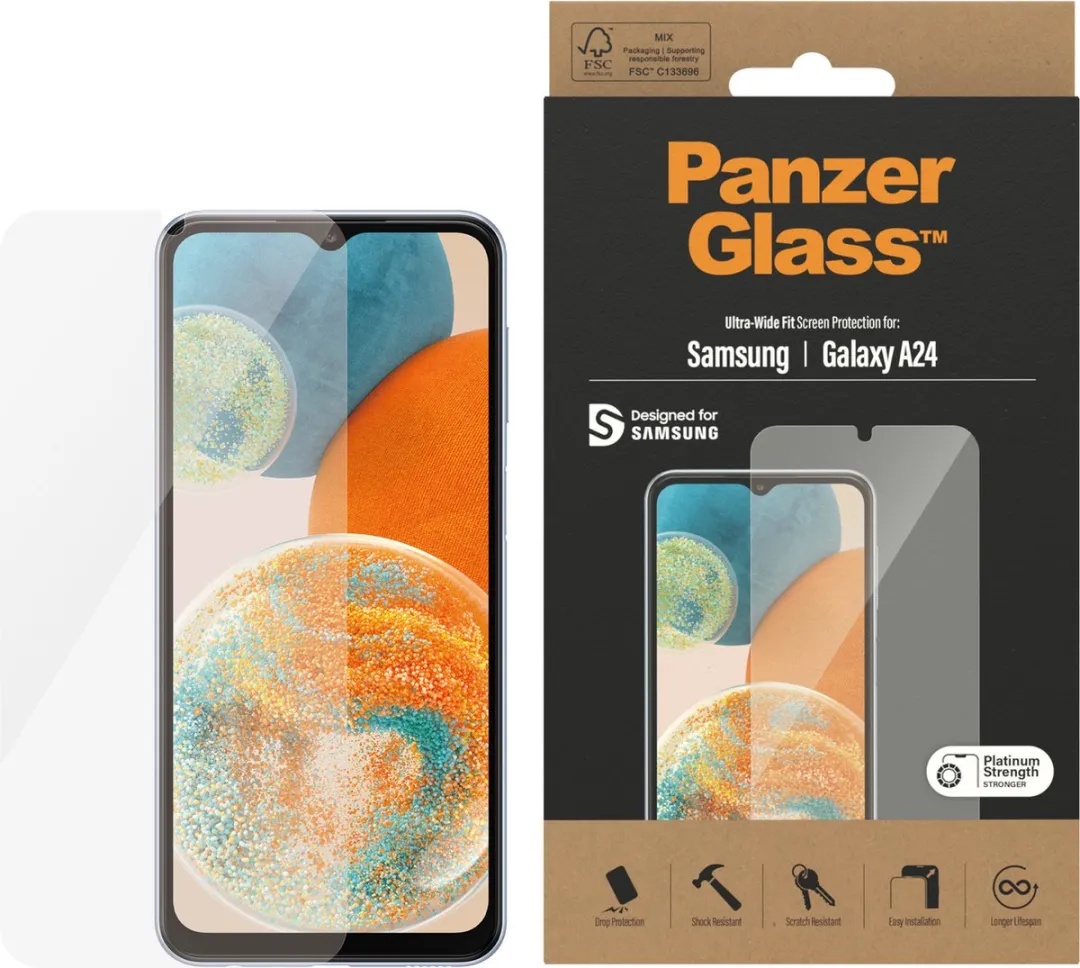 PanzerGlass Ultra Wide Fit PZ-7326 Screenprotector - Samsung Galaxy A24