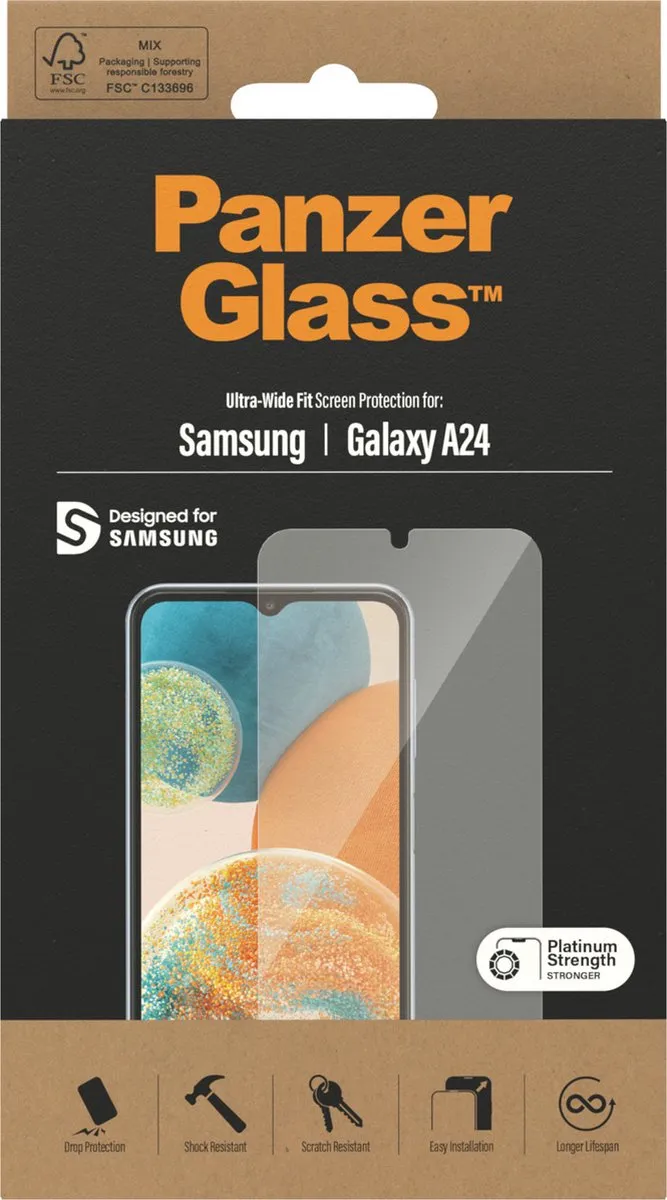 PanzerGlass Ultra Wide Fit PZ-7326 Screenprotector - Samsung Galaxy A24