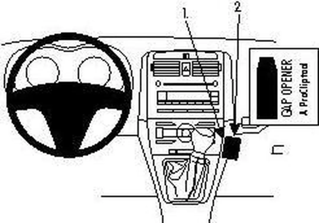 Brodit ProClip 854216 Telefoonhouder - Toyota Corolla 2008-2011 - Zilver
