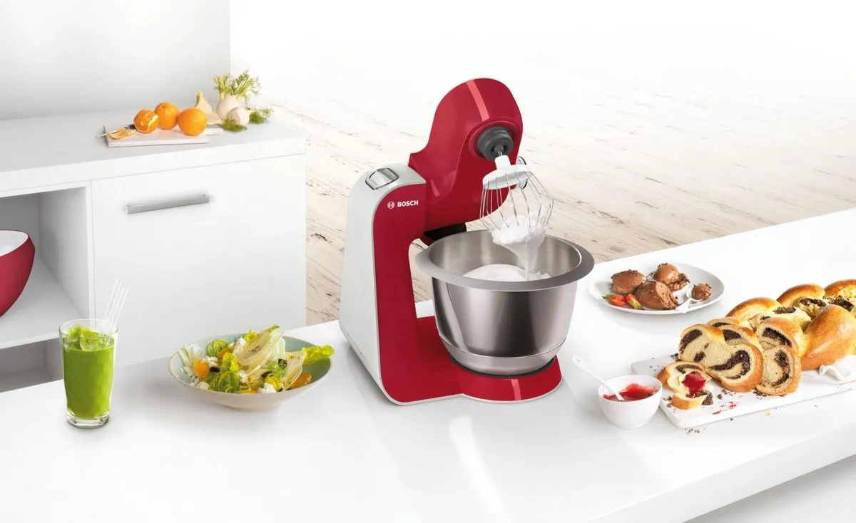 Bosch MUM58720 Keukenmachine 1000W - 7 Snelheden - 3,9L - Rood