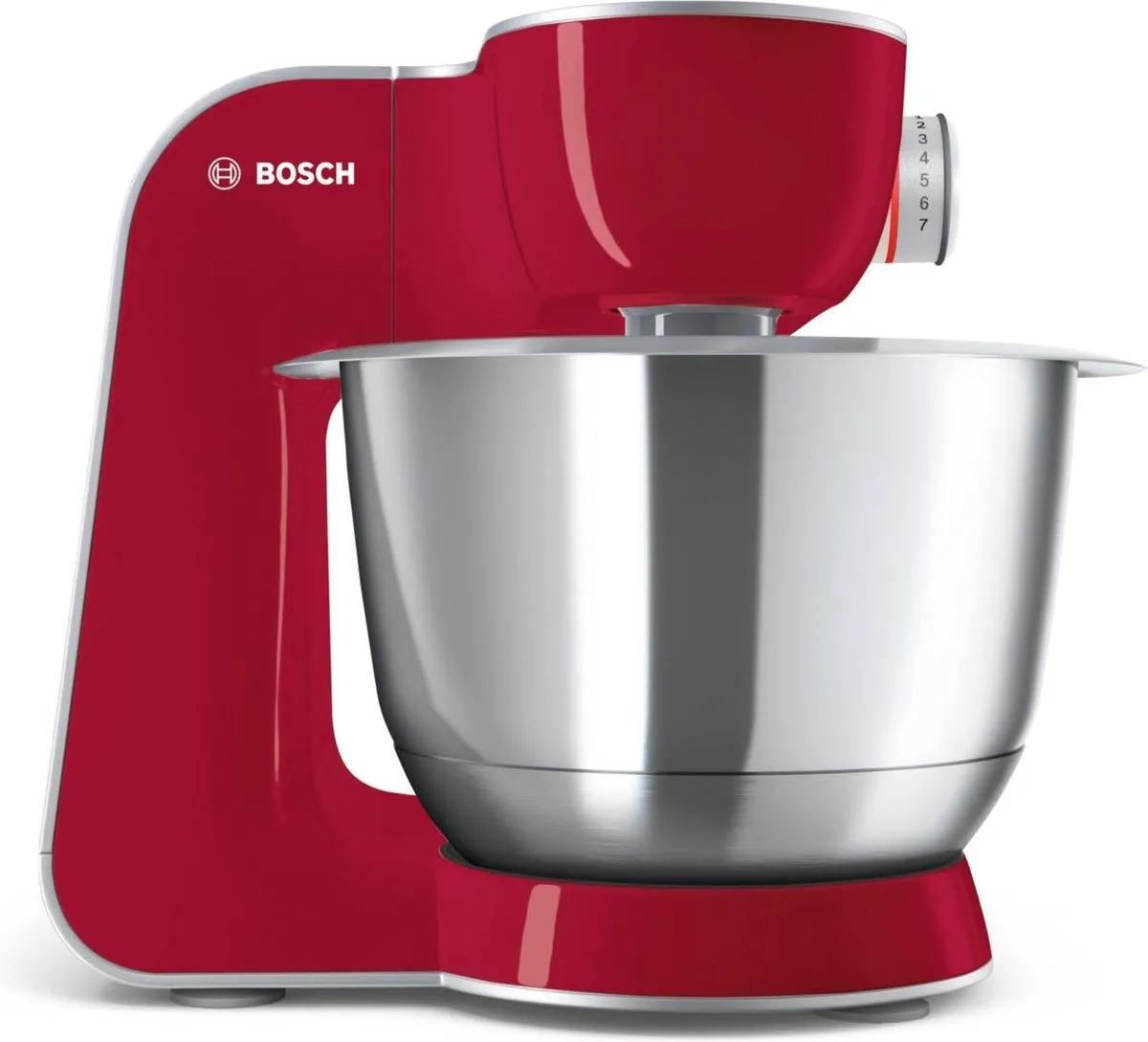 Bosch MUM58720 Keukenmachine 1000W - 7 Snelheden - 3,9L - Rood