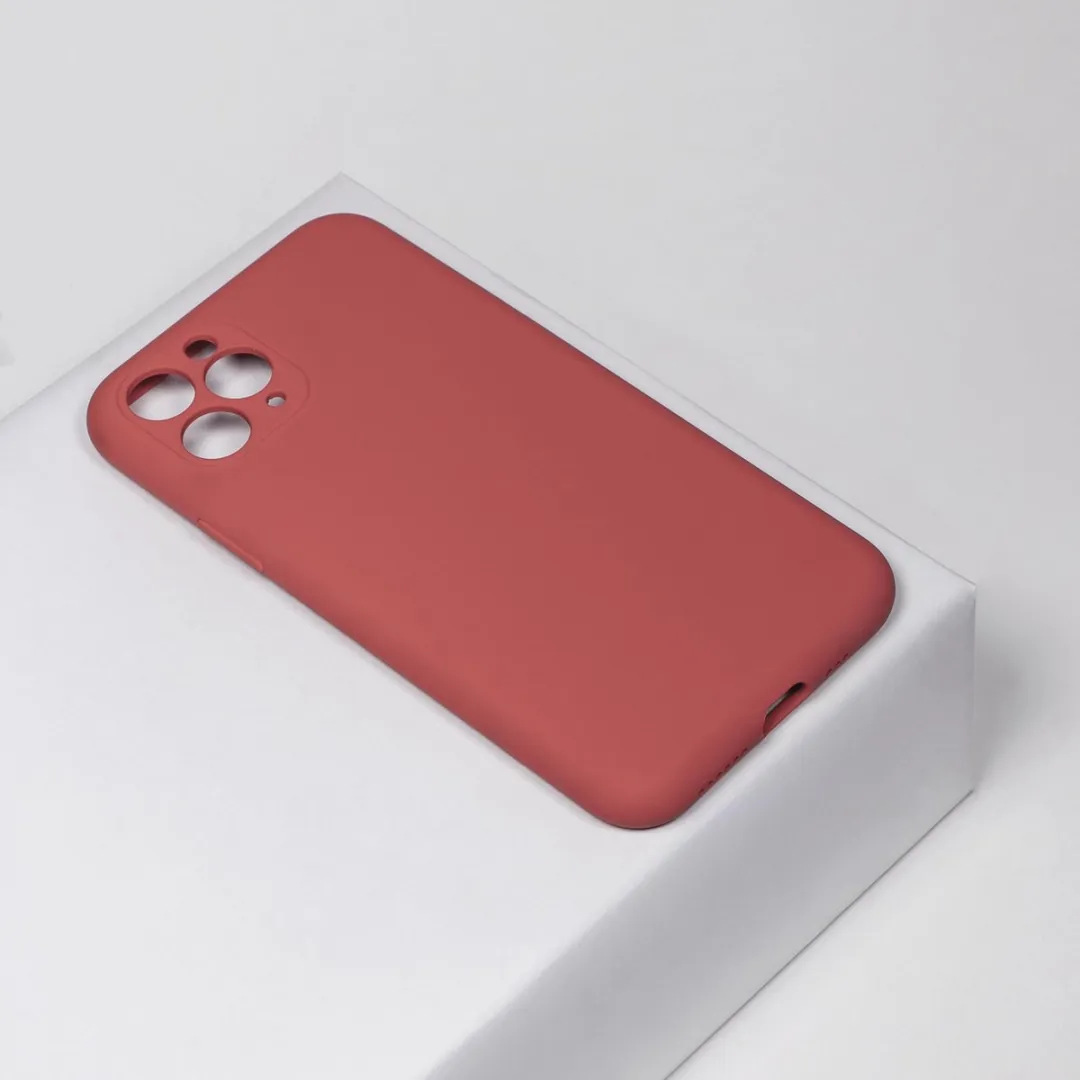 BMAX Siliconen Hoesje iPhone 11 Pro Max - Roze