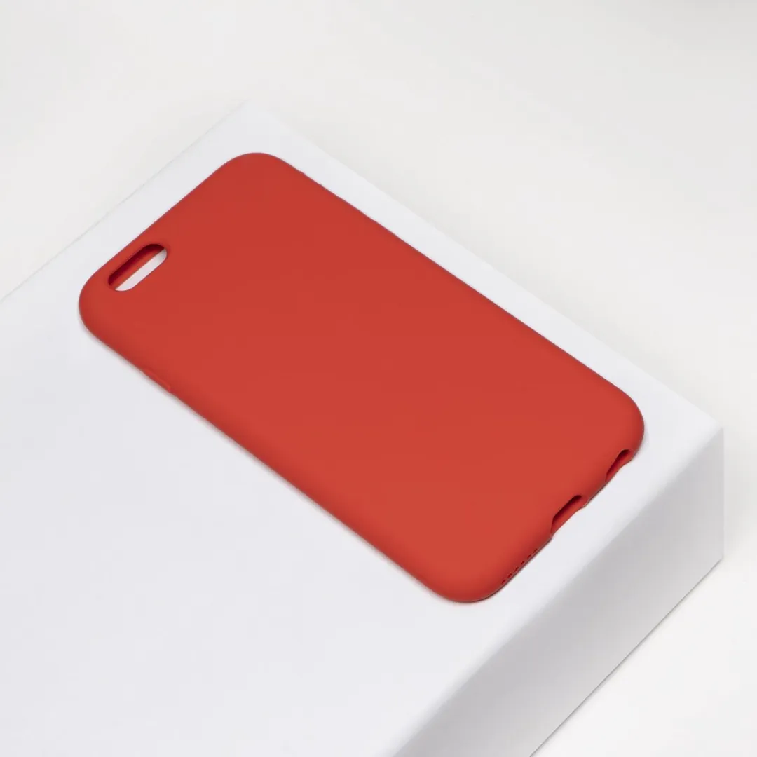 BMAX Siliconen Hoesje iPhone 6/6s Plus - Rood - BMAX234653566