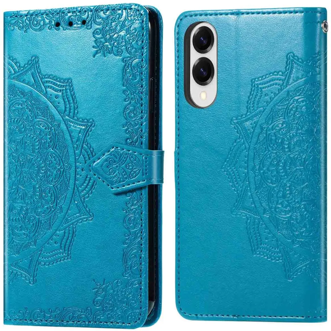 Imoshion Hoesje Samsung Galaxy S25 Edge Mandala Bookcase Turquoise