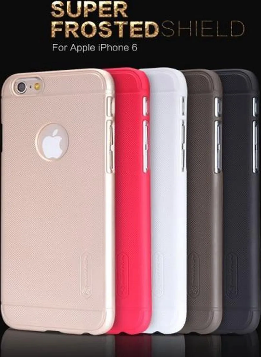 Nillkin Frosted Shield iPhone 6/6s Hoes - Zwart - afbeelding 5 van 5